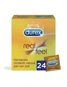 DUREX REAL FEEL SIN LATEX 24 UNIDADES