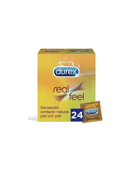 DUREX REAL FEEL SIN LATEX 24 UNIDADES